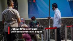 Jokowi tinjau simulasi pemberian vaksin di Bogor