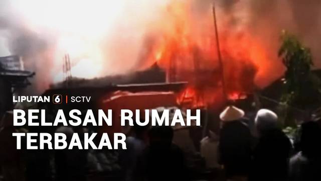 Belasan Rumah Ludes Terbakar | Liputan 6