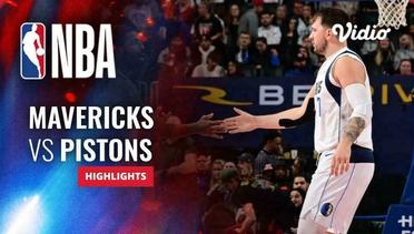 Dallas Mavericks vs Detroit Pistons - Highlights | NBA Regular Season 2023/24