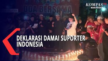Supporter Club Sepak Bola Indonesia Deklrasi Damai Dan Bakar Lilin