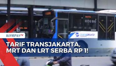 HUT DKI Jakarta ke-496, Tarif Rp 1 untuk Transjakarta, MRT dan LRT Berlaku Sehari Penuh!