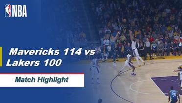 NBA I Match Highlight : Dallas Mavericks 114 vs Los Angeles Lakers 100