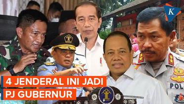 Jokowi Tunjuk 4 Jenderal Jadi Penjabat Gubernur