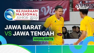 Final Putra: Jawa Barat vs Jawa Tengah - Highlights | Kejurnas Junior 2023