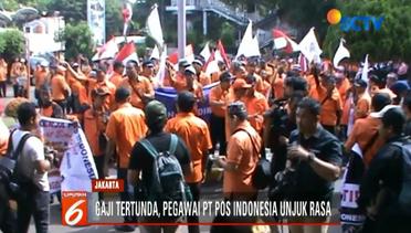 Gaji Tertunda, Ratusan Pegawai PT Pos Indonesia Demo di Gambir - Liputan 6 Pagi