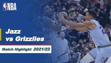 Match Highlight | Utah Jazz vs Memphis Grizzlies | NBA Regular Season 2021/22
