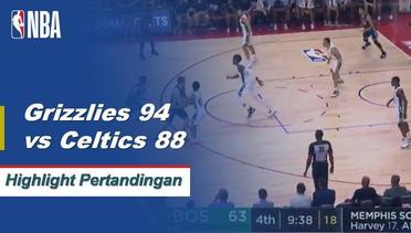 NBA I Cuplikan Pertandingan : Grizzlies 94 vs Celtics 88 | Summer League 2019