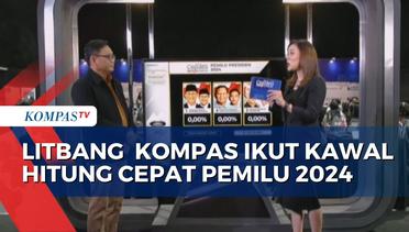 Kawal Pemilu 2024, Litbang Kompas Gelar Hitung Cepat dan Survei Pasca Pilih