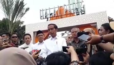 Sehari Sebelum Nyoblos, Jokowi Resmikan Halal Park di GBK