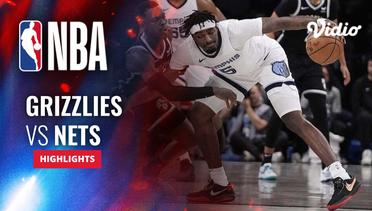 Memphis Grizzlies vs Brooklyn Nets - Highlights | NBA Regular Season 2023/24