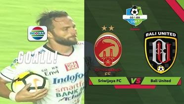 Goal Ilija Spasojevic - Sriwijaya FC (3) vs (1) Bali United | Go-Jek Liga 1 Bersama Bukalapak