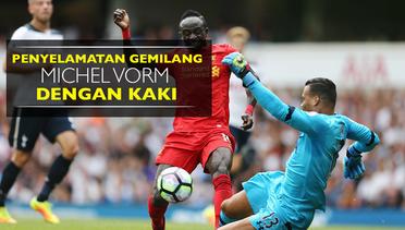 Penyelamatan Gemilang Vorm dengan Kaki di Laga Tottenham Vs Liverpool