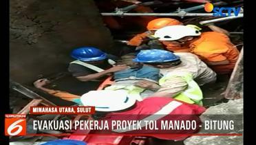 Basarnas Masih Cari 2 Pekerja yang Tertimbun Proyek Tol di Sulawesi Utara - Liputan6 Malam