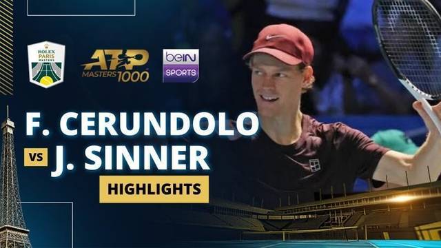 F. Cerundolo vs J. Sinner - Highlight | ATP 1000: Rolex Paris Masters 2025