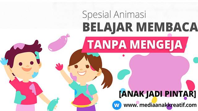 [Anak Pintar] Belajar Membaca Tanpa Mengeja Dengan Gambar