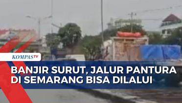 Banjir Surut, Jalur Pantura di Semarang Mulai Bisa Dilewati Kendaraan