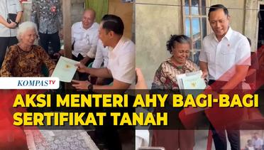 Begini Aksi Menteri AHY Bagi-bagi Sertifikat Tanah di Manado