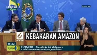 Kebakaran Hutan Amazon, Presiden Brasil Ancam Pecat Pegawai