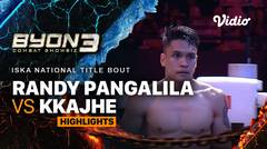 Randy Pangalila vs Kkajhe - Highlights | ISKA National Title Bout  | Byon Combat Showbiz Vol.3