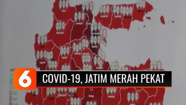 Jawa Timur di Peta Sebaran Covid-19 Berwarna Merah Pekat, Kampung Tangguh Dibuat sebagai Solusi