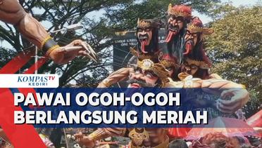 Umat Hindu di Blitar Gelar Pawai Ogoh-Ogoh Jelang Perayaan Nyepi