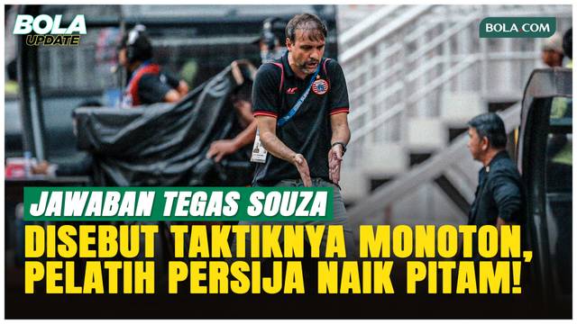 Dikritik karena Taktik Persija Monoton, Mauricio Souza Beri Respons Menohok