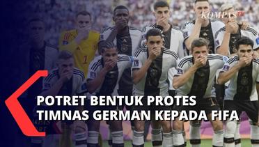 Berfoto Pose Tutup Mulut, Timnas Jerman Protes Aturan FIFA soal Larangan Pakai Ban Kapten One Love!