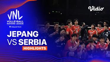 Jepang vs Serbia - Highlights | Men's Volleyball Nations League 2024