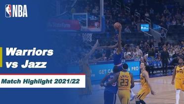 Match Highlight | Golden State Warriors vs Utah Jazz | NBA Regular Season 2021/22