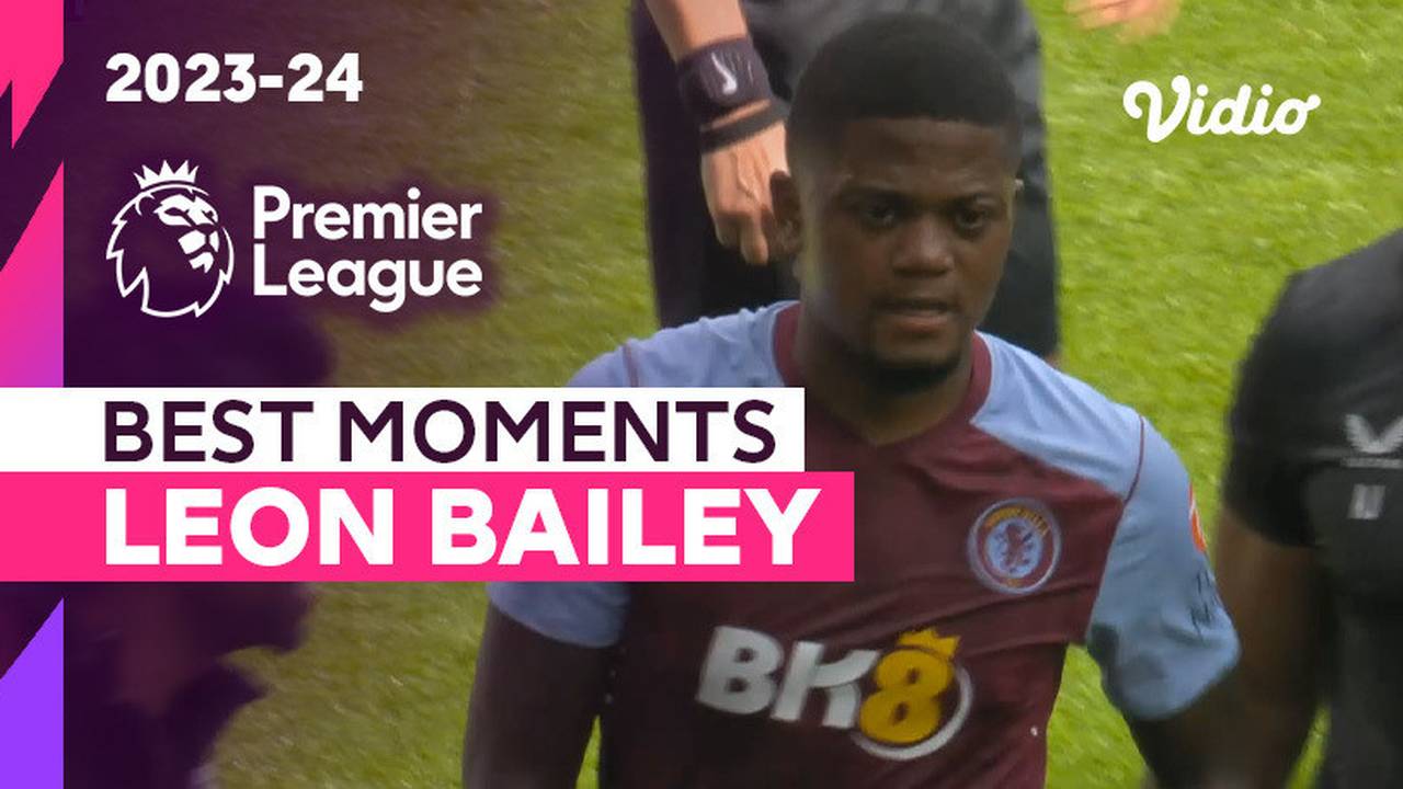 Aksi Leon Bailey Aston Villa vs Everton Premier League 2023/24 Vidio