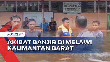 Banjir Setinggi 1,2 M Rendam SD di Melawi, polisi Bantu Selamatkan Peralatan Sekolah