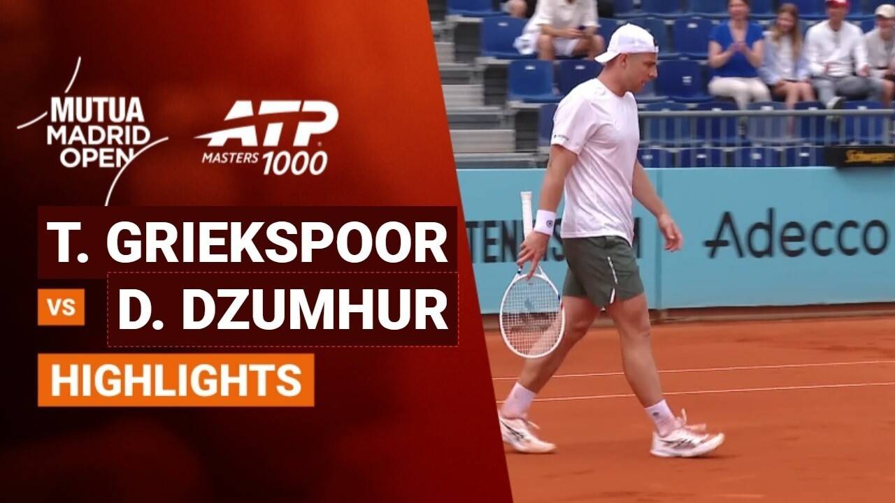 Tallon Griekspoor vs Damir Dzumhur - Round 2 (Court 7) | ATP 1000: Mutua Madrid Open 2026