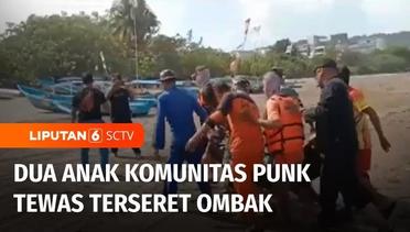 Dua Anggota Komunitas Punk Ditemukan Tewas Terseret Ombak di Pantai Pangandaran | Liputan 6