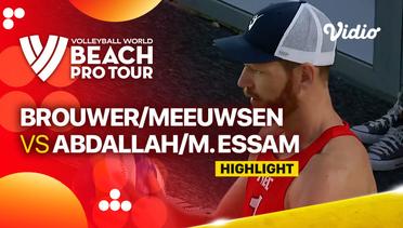 Highlights | Brouwer/Meeuwsen (NED) vs Abdallah/M. Essam (QAT) | Beach Pro Tour Elite 16 Doha, Qatar 2023