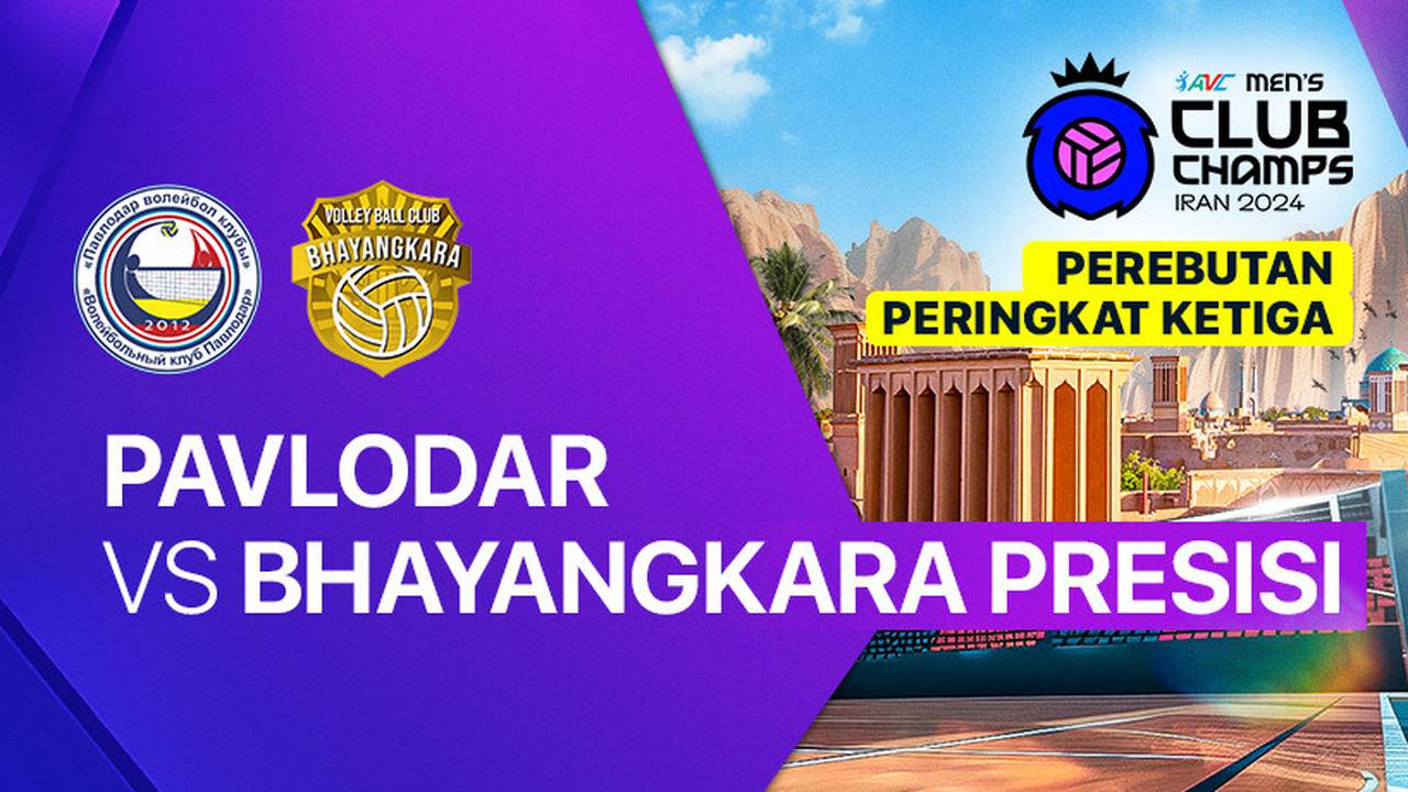 Perebutan Peringkat 3 Pavlodar Volleyball Club vs Jakarta Bhayangkara