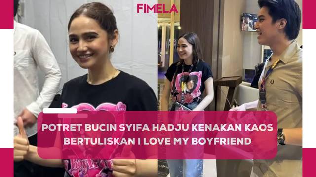 Potret Syifa Hadju Hadir di Pestapora Bareng El Rumi, Kenakan  Kaos Bertuliskan I Love My Boyfriend
