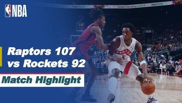 Match Highlight  | Toronto Raptors 107 vs 92 Houston Rockets | NBA Pre-Season 2021/2022