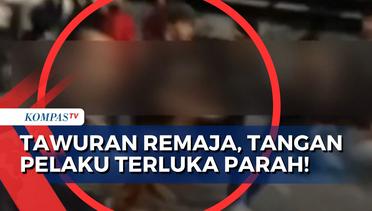 Detik-Detik Tawuran Remaja di Jakarta Timur, Tangan Pelaku Terluka Parah!