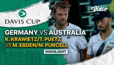 Highlights | Grup C: Germany vs Australia | K.Krawietz/T.Puetz vs M.Ebden/M.Purcell | Davis Cup 2022