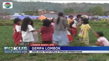 Warga Pengungsi Korban Gempa Lombok Mulai Dilanda Kejenuhan - Fokus Pagi