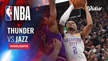 Oklahoma City Thunder vs Utah Jazz- Highlights | NBA Regular Season 2023/24
