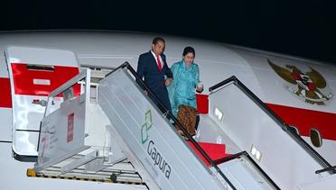 Presiden Jokowi dan Ibu Iriana Tiba di Bandara Internasional Soekarno-Hatta, 10 September 2023