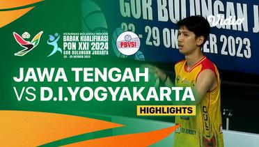 Putra: Jawa Tengah vs D.I. Yogyakarta - Highlights | Babak Kualifikasi PON XXI Bola Voli