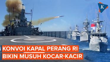 Latihan Gabungan TNI 2023, Konvoi Kapal Perang Bikin Pasukan Musuh Kocar-kacir