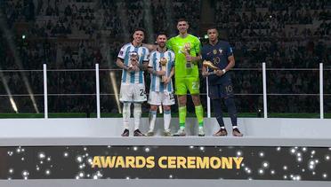 Penyerahan Penghargaan Pada Messi, Mbappe, Fernandez, Martinez | FIFA World Cup Qatar 2022