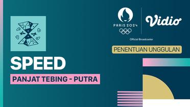 Panjat Tebing - Penentuan Unggulan Speed Putra - Full Match | Olympic Games Paris 2024