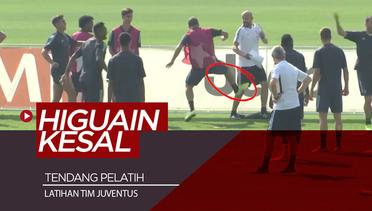 Gonzalo Higuain Tendang Pelatih Saat Kesal di Latihan Juventus