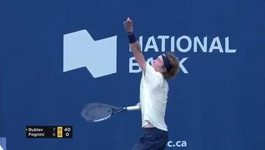 Match Highlight | Andrey Rublev 2 vs 0 Fabio Fognini | National Bank Open 2021