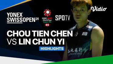 Men's Singles Final: Chou Tien Chen (TPE)  vs Lin Chun Yi (TPE)  | YONEX Swiss Open - Highlights | Yonex Swiss Open 2024