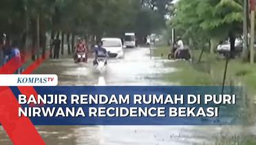 Banjir Masih Rendam Ribuan Rumah Warga di Perumahan Puri Nirwana Recidence Bekasi